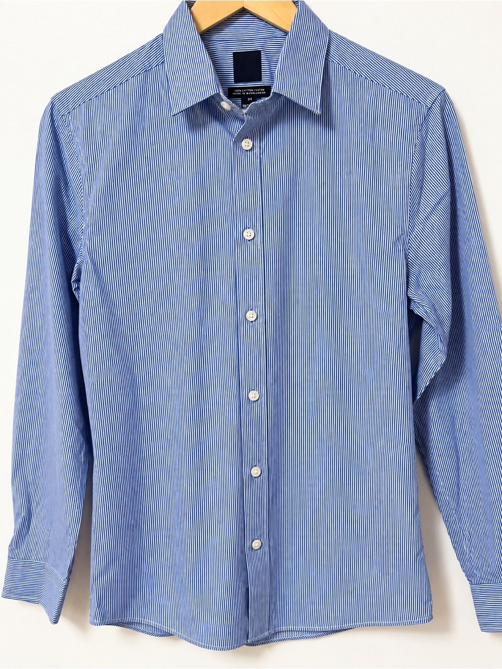H&M Light Blue Pinstripe Dress Shirt